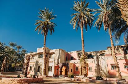 Une villa entourée de palmiers et offre toutes les commodités nécessaires pour un séjour inoubliable en famille ou entre amis
